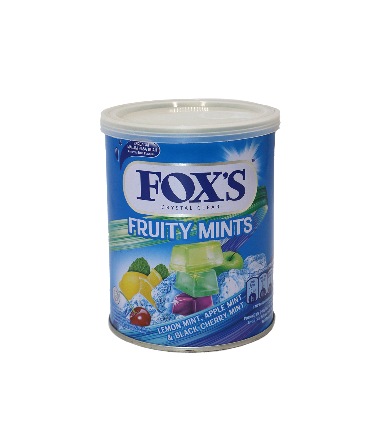 fox candy fruity mints 170g tin