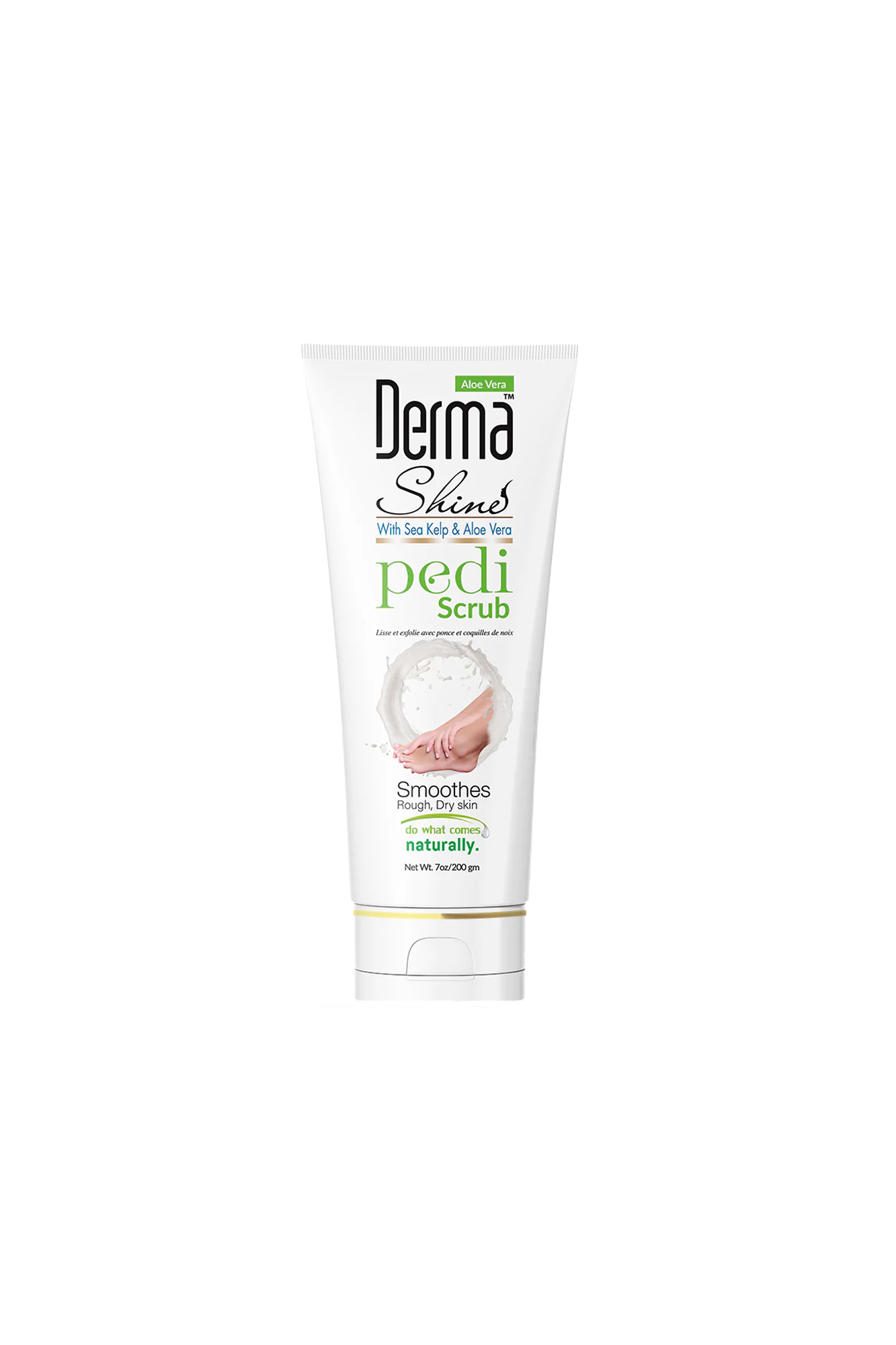 derma shine pedi scrub 200ml pak