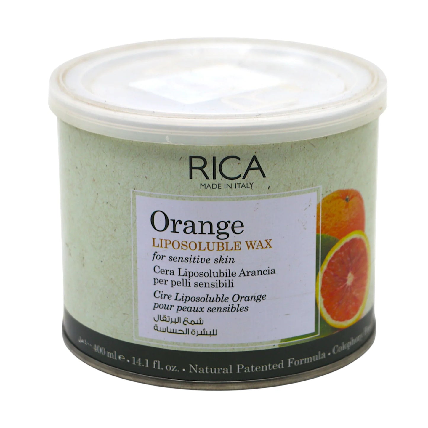 rica wax tin orange liposoluble 400g