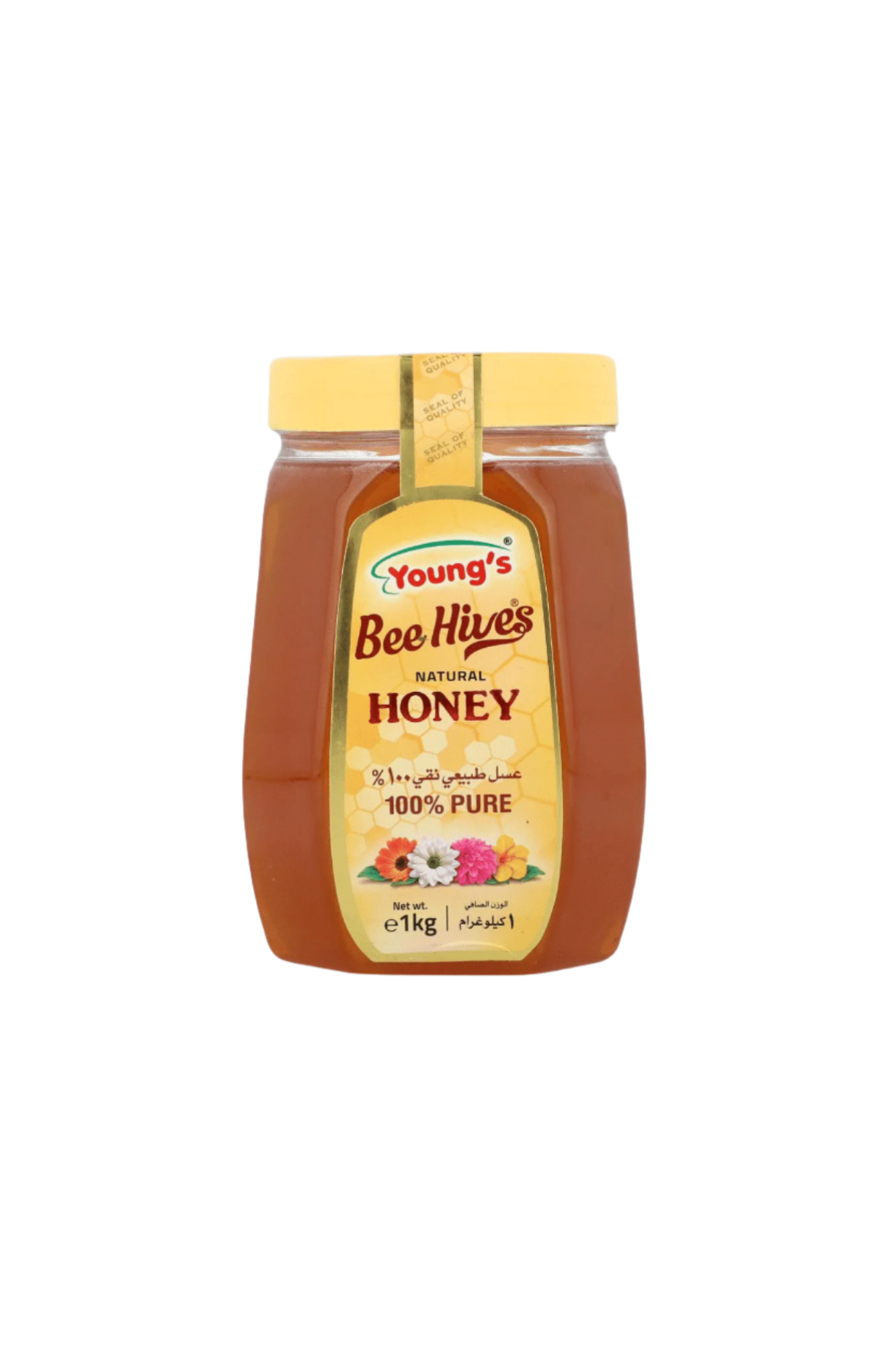 youngs bee hives natural honey 1kg jar
