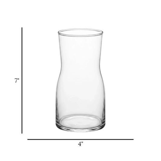 glass vase transparent 7''x4'' china