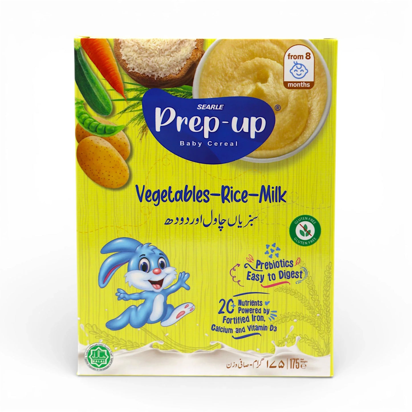 prep up cereal vegetables rice milk gluten free 175g