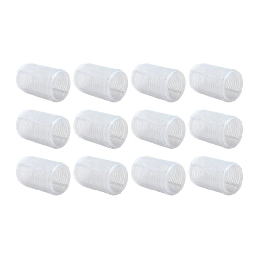 hair roller plastic white plain self grip velcro 12 pieces set china