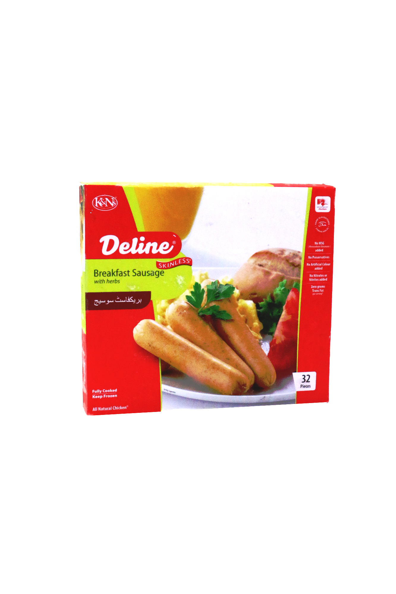 k&n breakfast sausage & herbs 720g