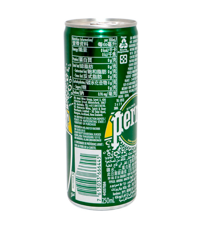 perrier carbonated water 250ml tin