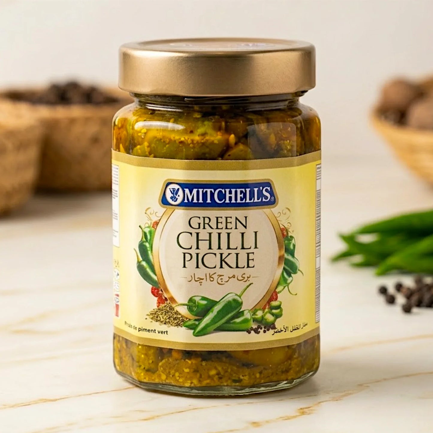 mitchells pickle green chilli 340g