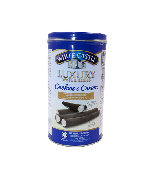 white castle wafers cookies&cream 300g tin malaysia