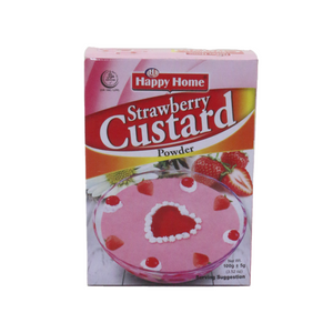 HAPPY HOME CUSTARD STRAWBERRY 100g