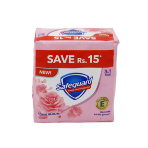 safeguard soap floral 3pc 125g