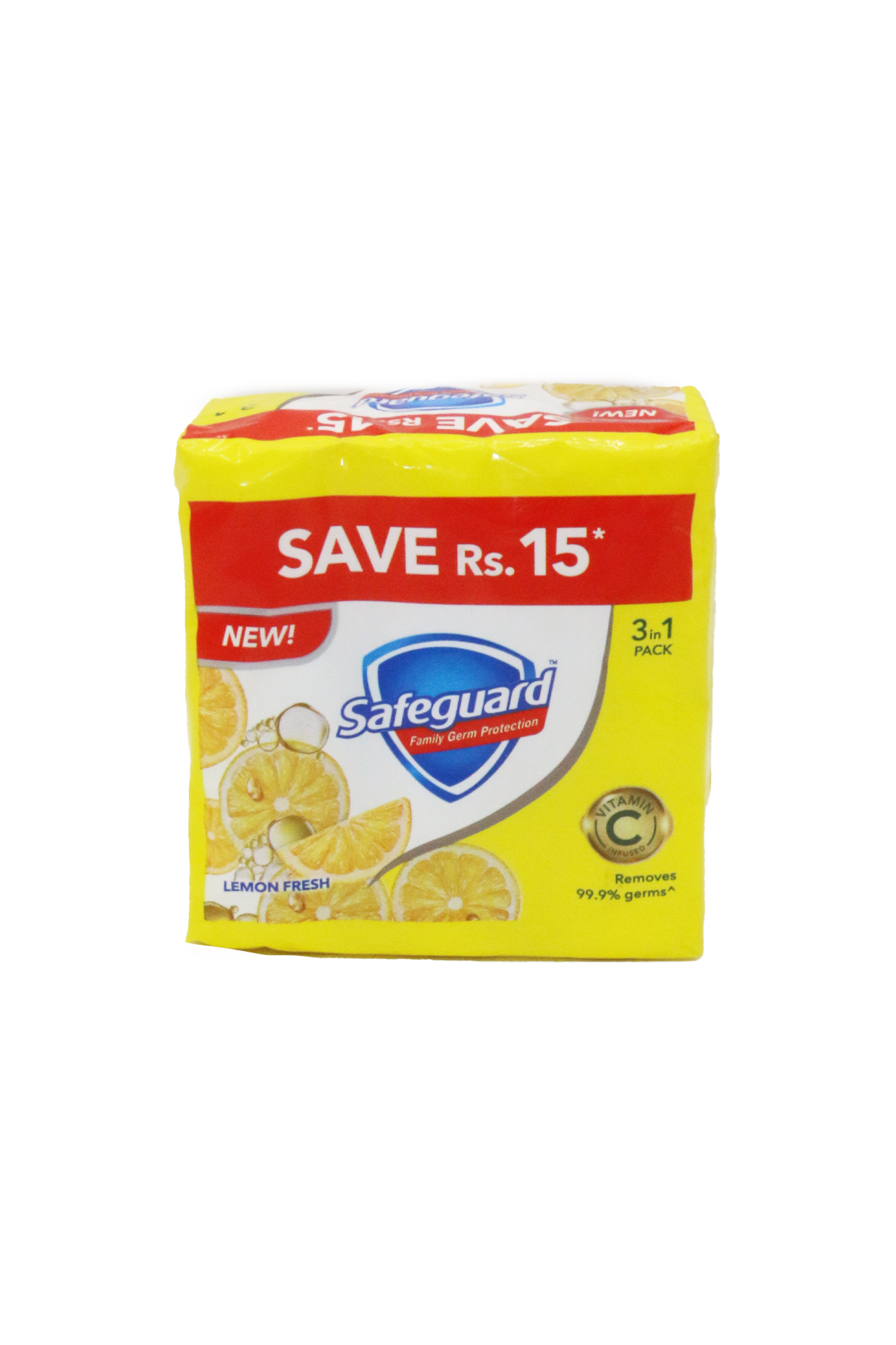 safeguard soap lemon 3pc 125g