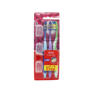 colgate tooth brush zig zag medium 3pc