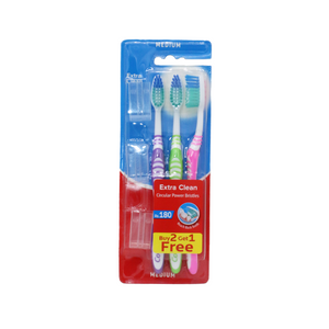 colgate tooth brush extra clean medium 3pc