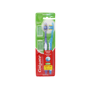 colgate tooth brush premier clean 2pc medium