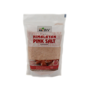 earths himalayan pink salt fine ground 400g pouch
