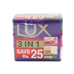 lux soap multi color 128g 3pc
