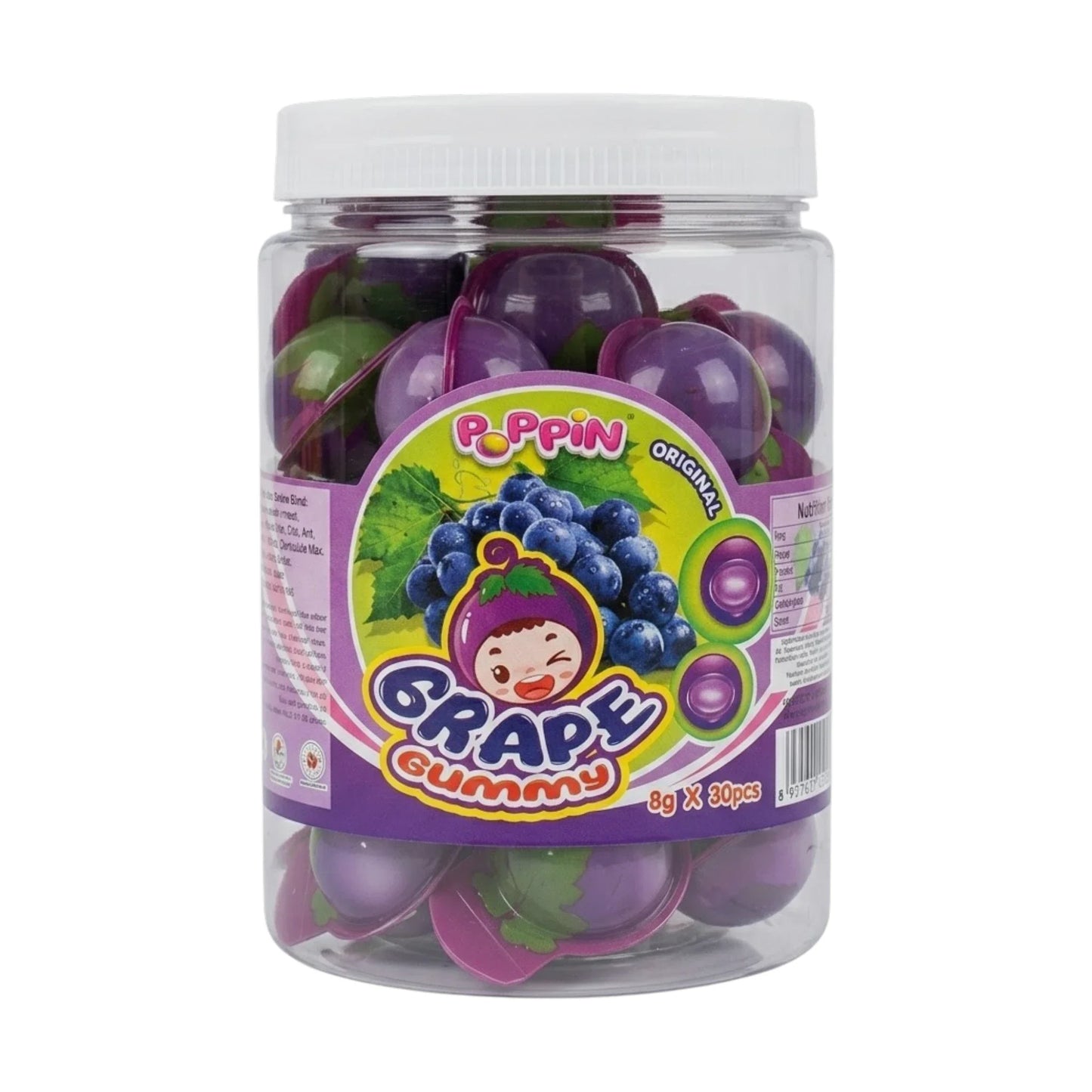 poppin jelly grape gummy 8g uae