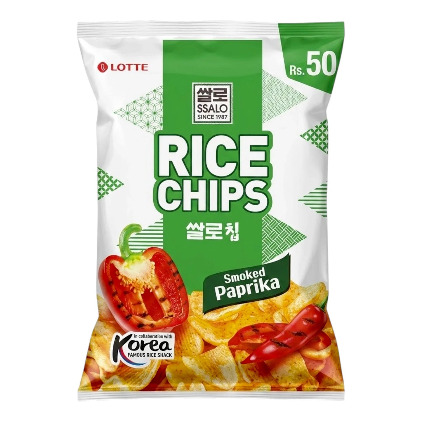 lotte chips rice smoked paprika rs50