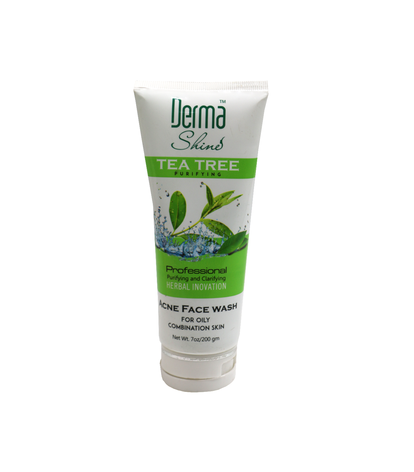 derma shine face wash tea tree 200ml pak