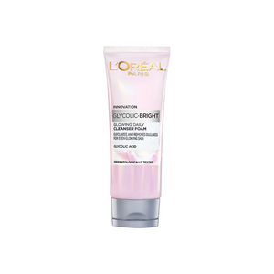 loreal cleanser foam glycolic bright 100ml pak