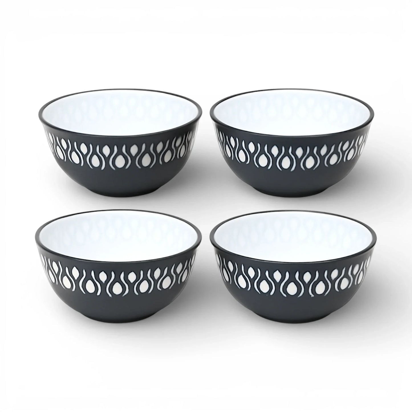 plastic bowl 400ml 4pc pak adora
