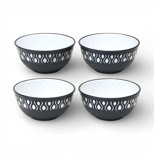 plastic bowl 400ml 4pc pak adora