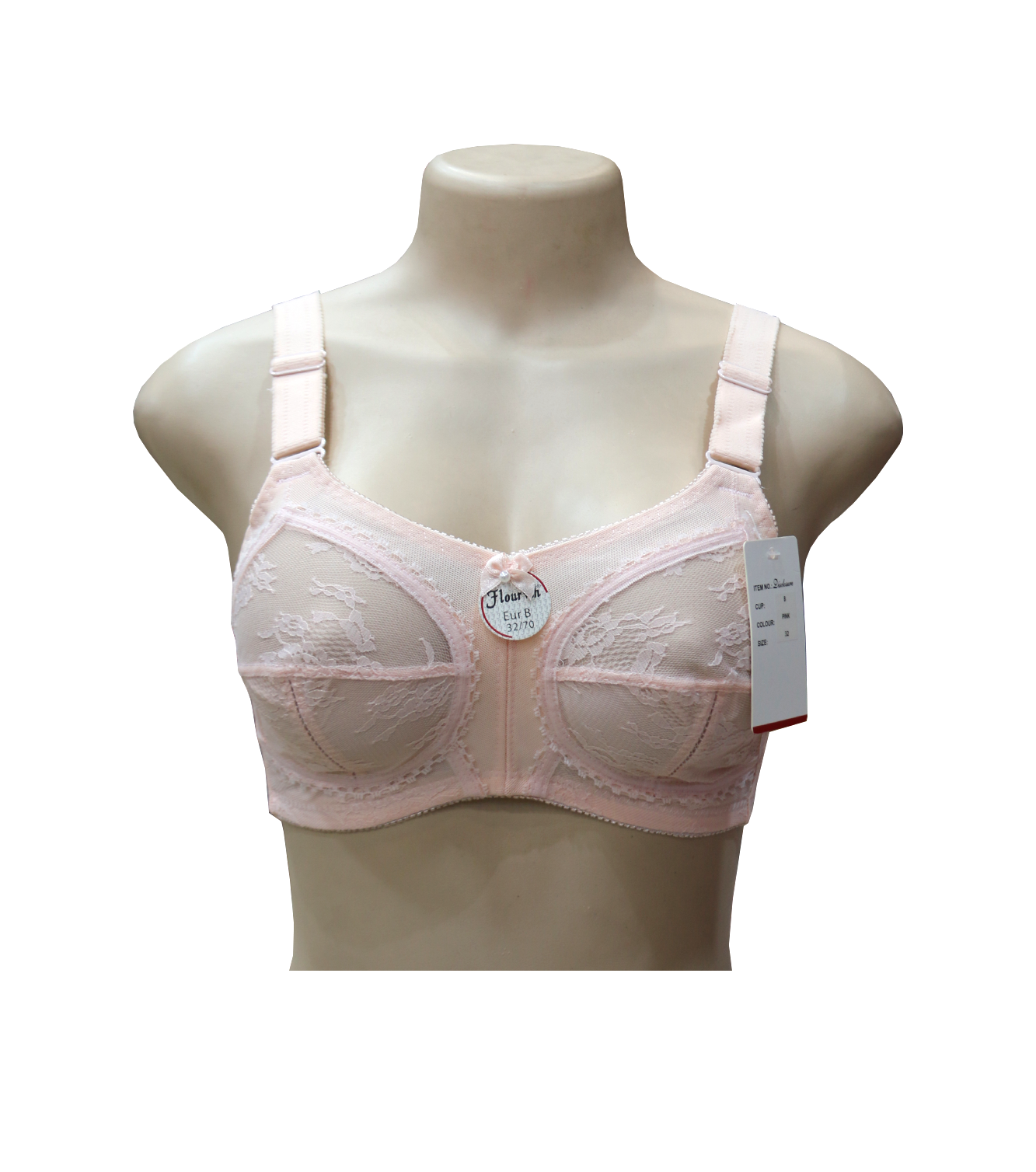 bra flourish disclosure pink 34d