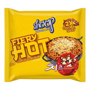 shoop noodles fiery hot cheese 140g
