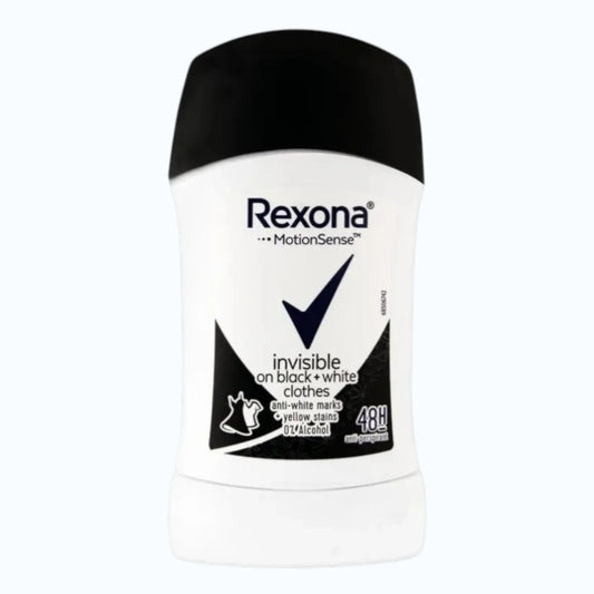 rexona roll on stick invisible black & white 40g for men