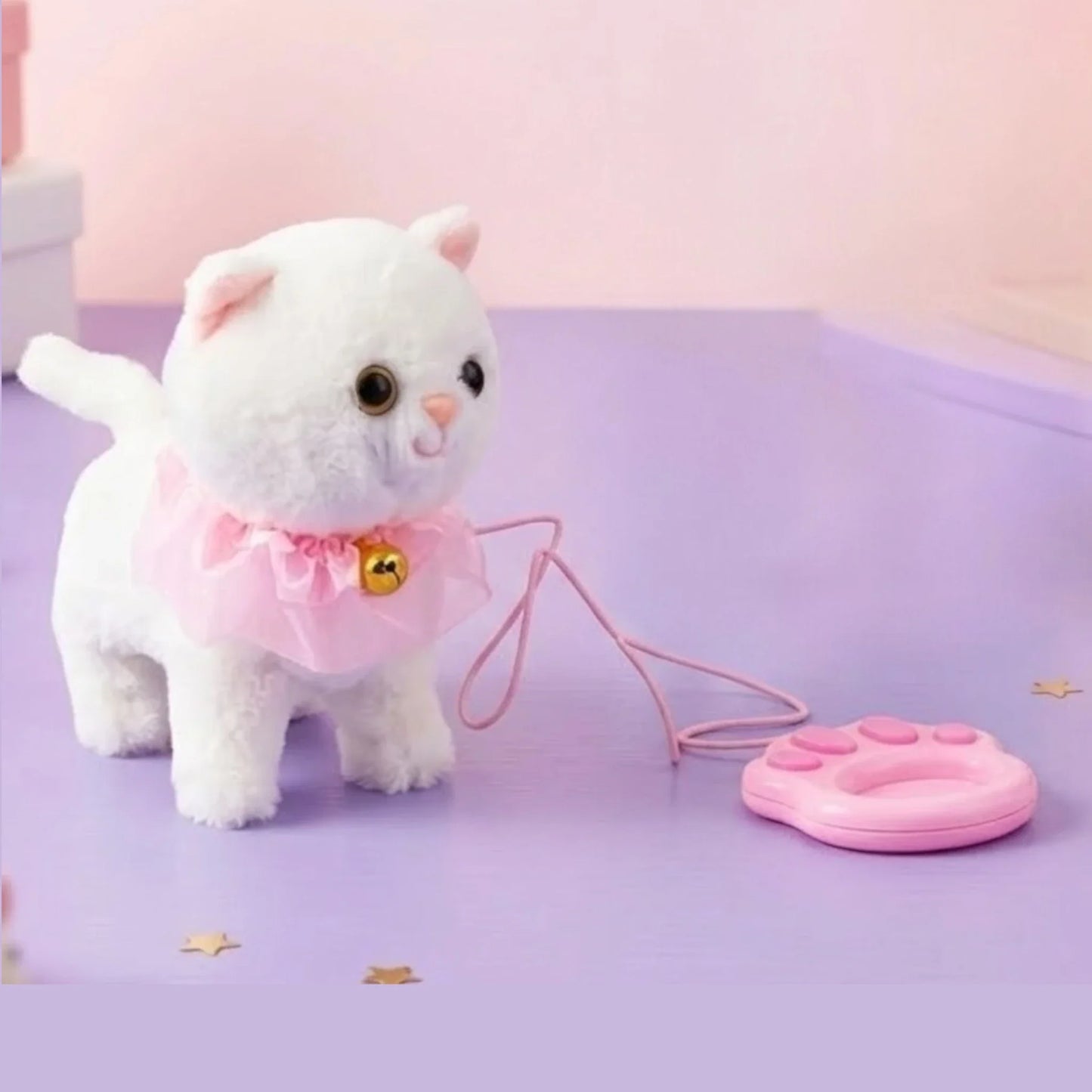 remote control stuff walking cat with music & bell