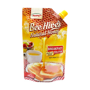 youngs bee hives natural honey 400g pouch