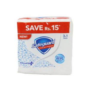 safeguard soap pure white 3pc 125g