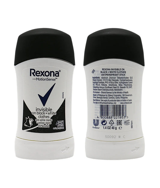 rexona roll on stick invisible black 40g for women