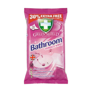 green shield bathroom surface wipes 70pc uk