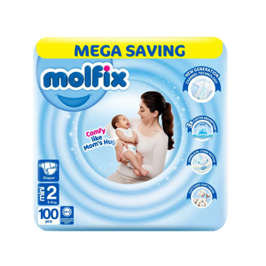 molfix diaper mega mini 2 100pc
