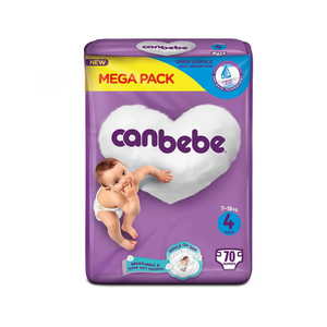 canbebe diaper mega pack maxi 4 70pc