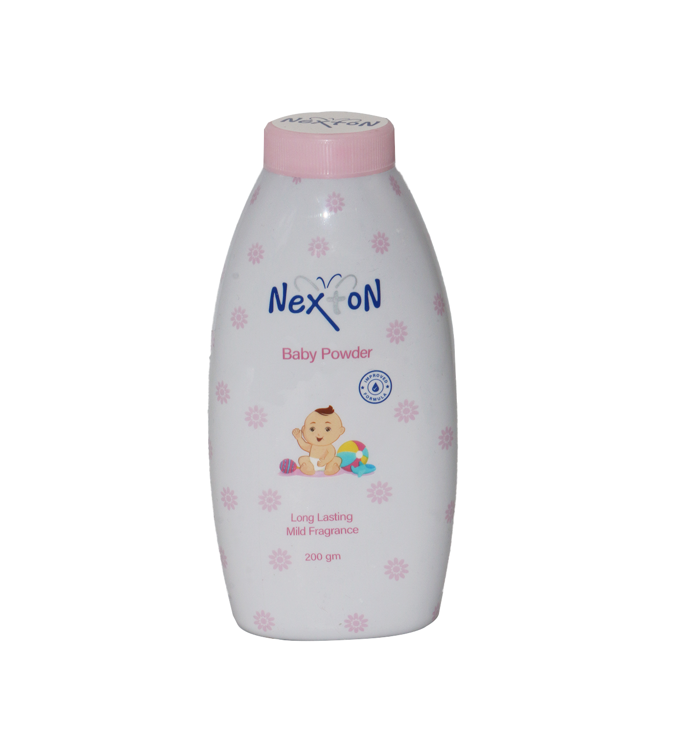 nexton baby powder pink 200g
