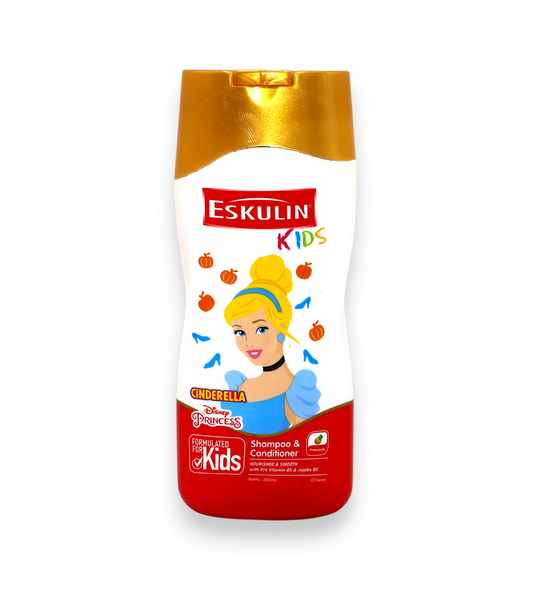 eskulin kids shampoo & conditioner cinderella 200ml