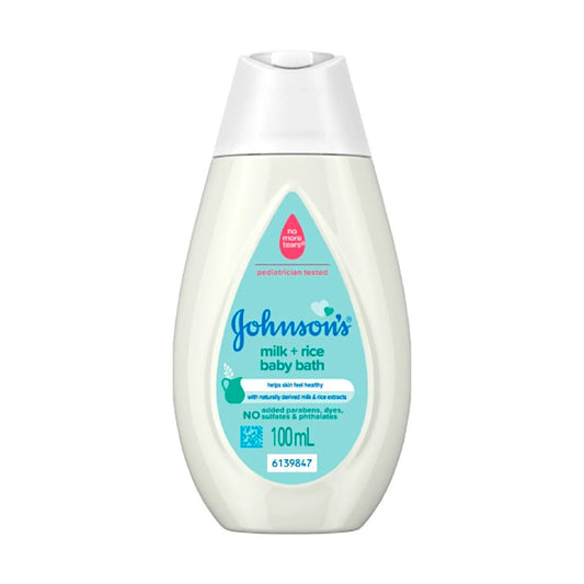 johnsons baby bath milk & rice 100ml