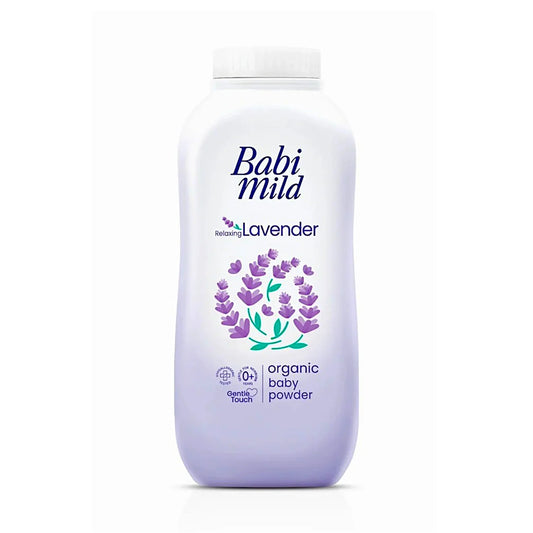 babi mild lavender organic baby powder 350g
