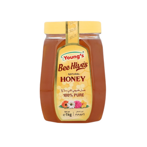 youngs bee hives natural honey 1kg jar