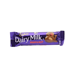 cadbury chocolate dairy milk fruit&nut 38g 200rs