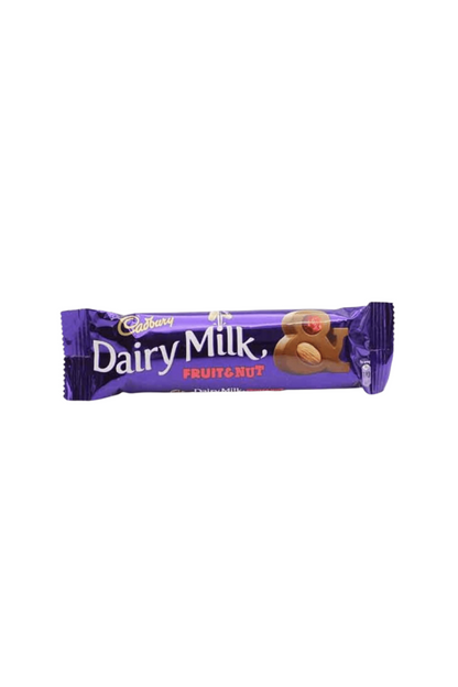 cadbury chocolate dairy milk fruit&nut 38g 200rs