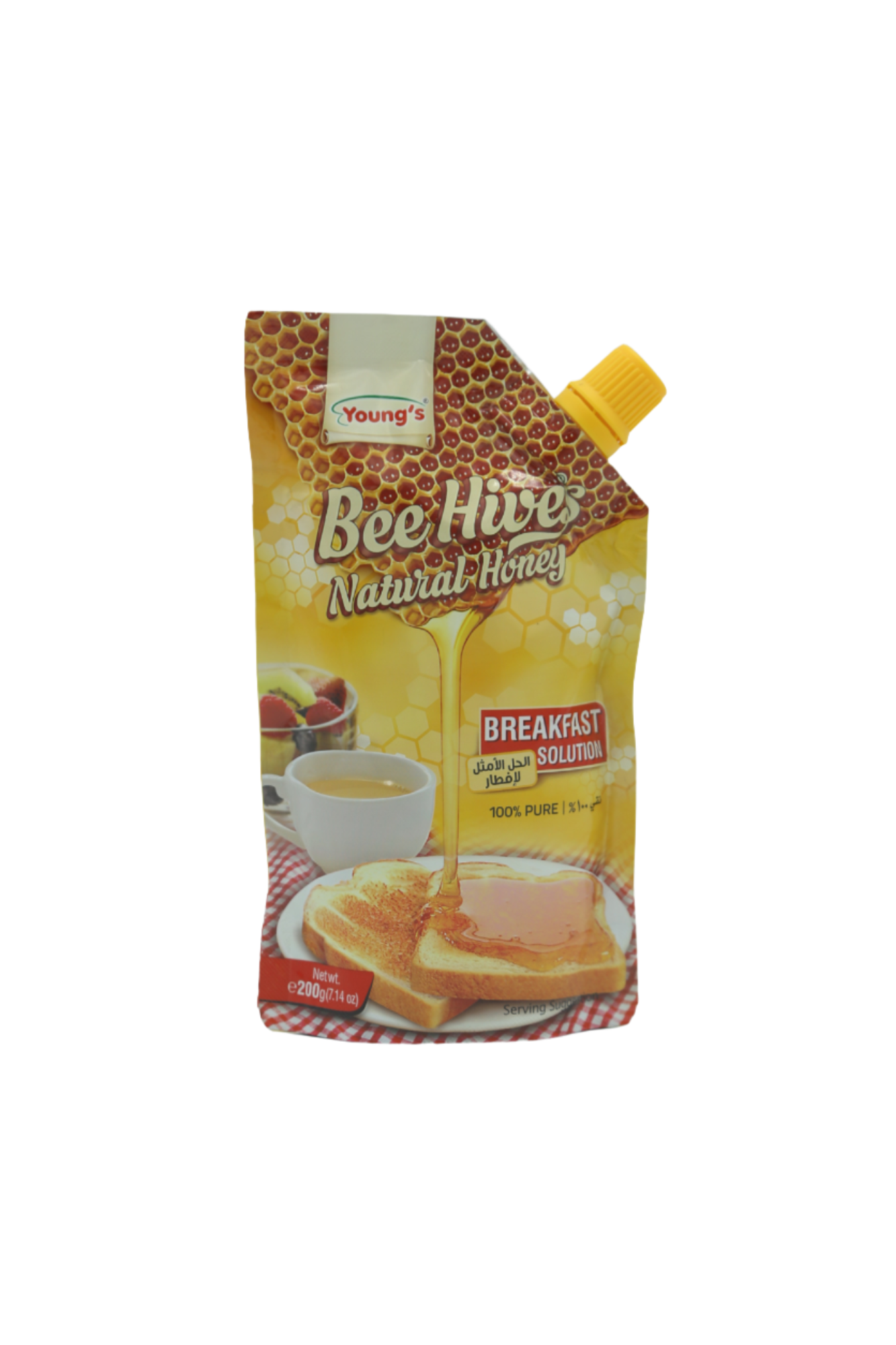youngs bee hives natural honey 200g pouch