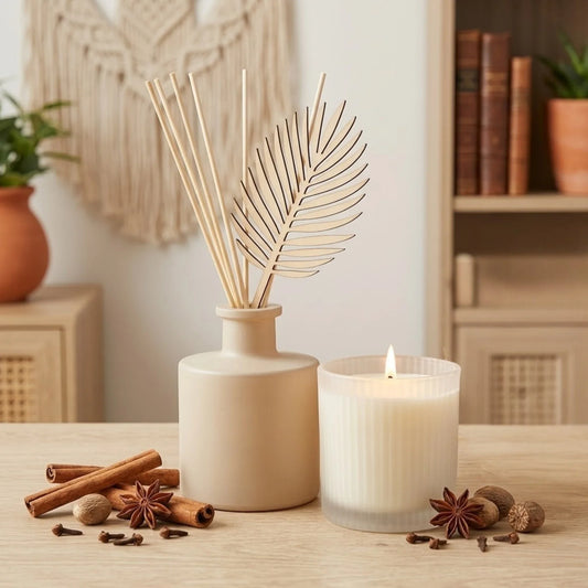 fragrance diffuser 3pc set brown 4.5''x8'' china