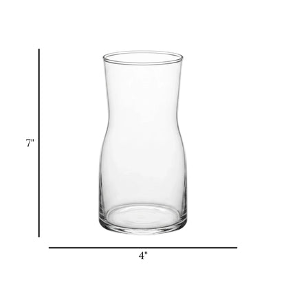 glass vase transparent 7''x4'' china