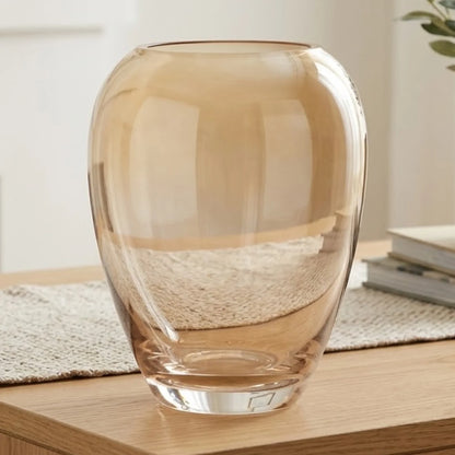 glass vase golden 8''x4'' china