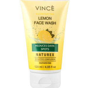 vince face wash lemon 120ml pak