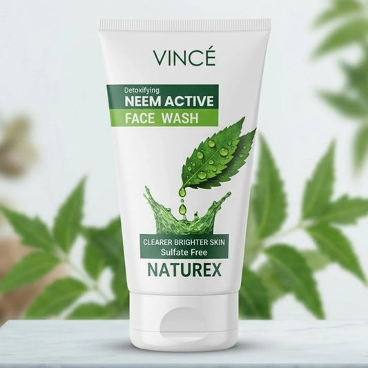 vince face wash neem active 120ml pak