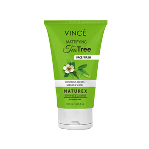 vince face wash tea tree 120ml pak