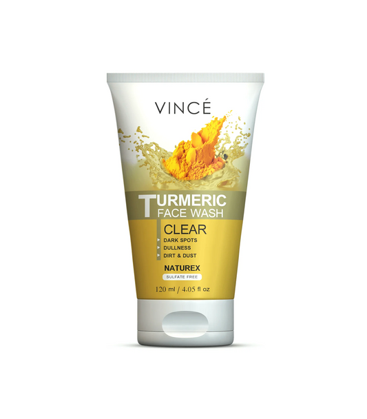 vince face wash turmeric 120ml pak